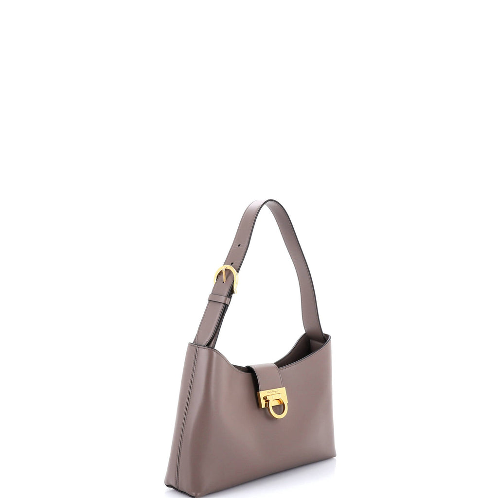 Trifolio Shoulder Bag Leather East West