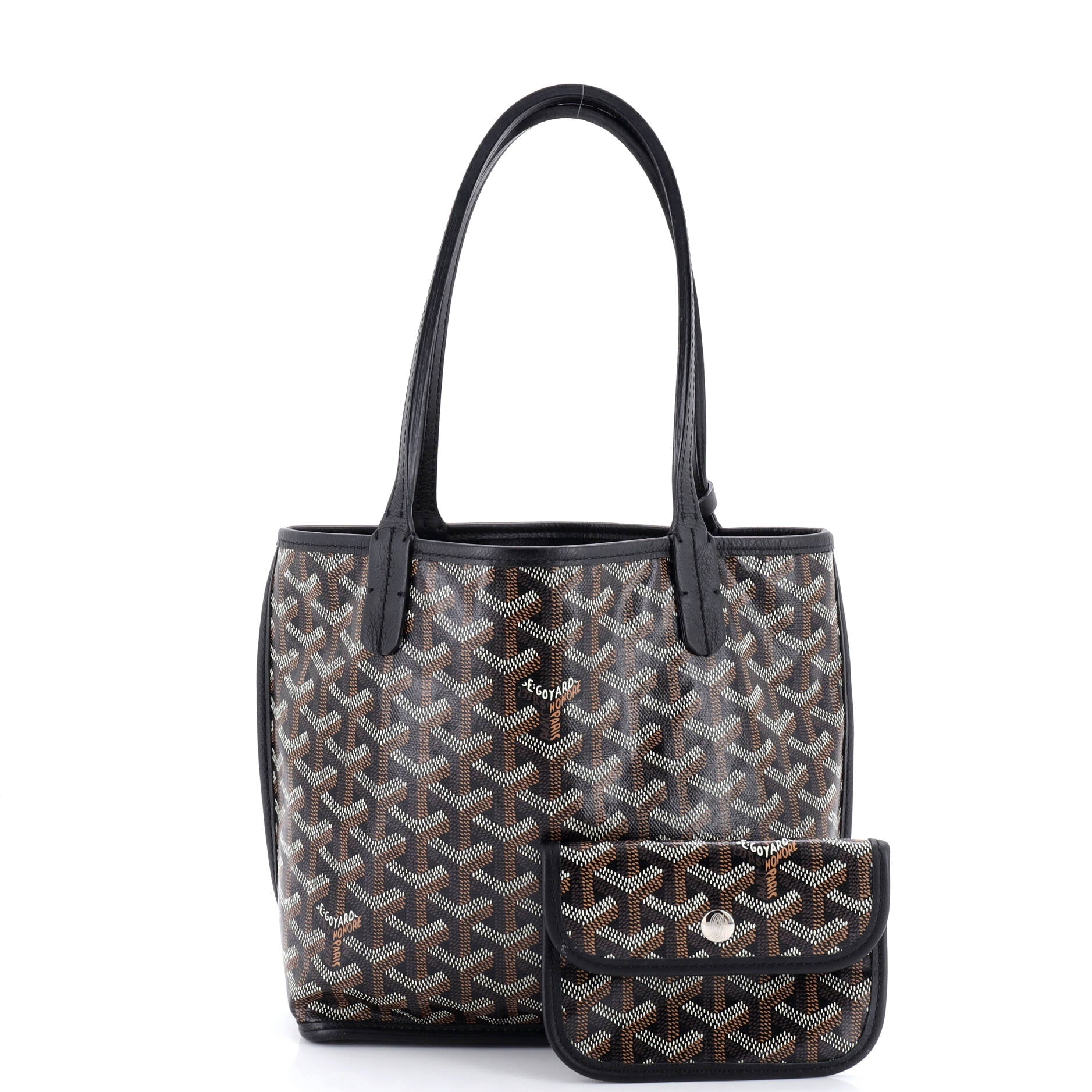 Anjou Reversible Tote Coated Canvas Mini