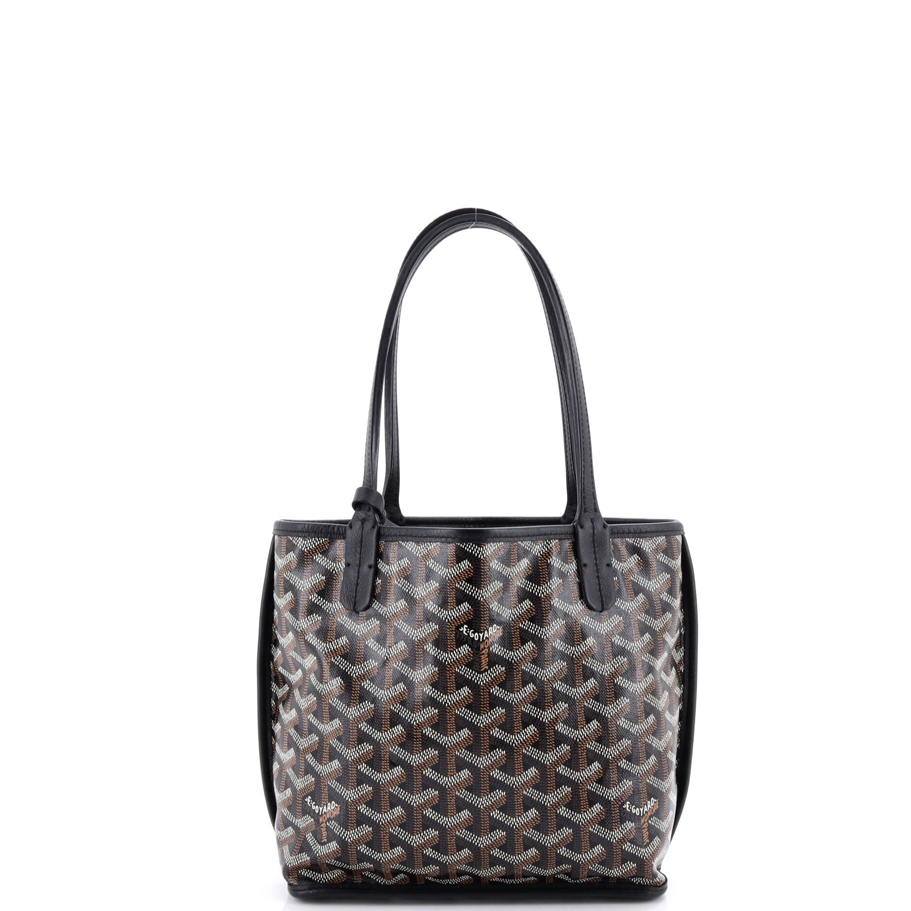 Anjou Reversible Tote Coated Canvas Mini