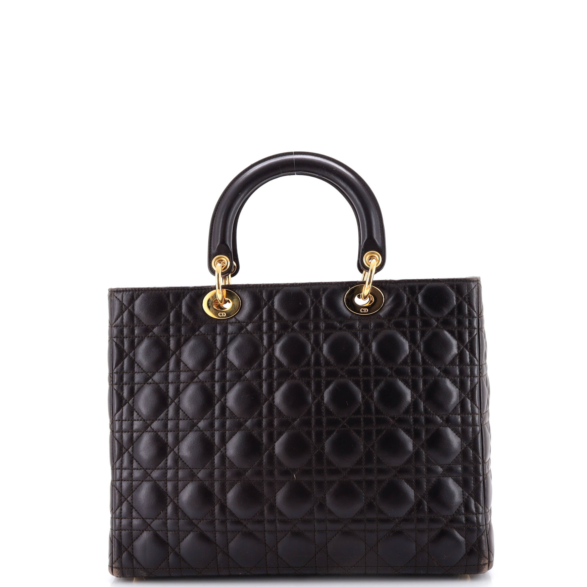 Lady Dior Bag Cannage Quilt Lambskin Large