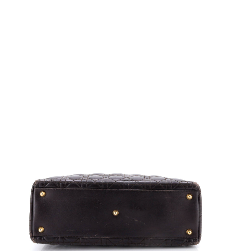 Lady Dior Bag Cannage Quilt Lambskin Large