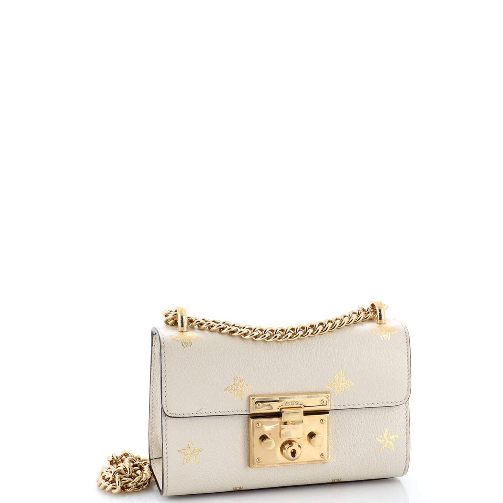 Padlock Shoulder Bag Printed Leather Small