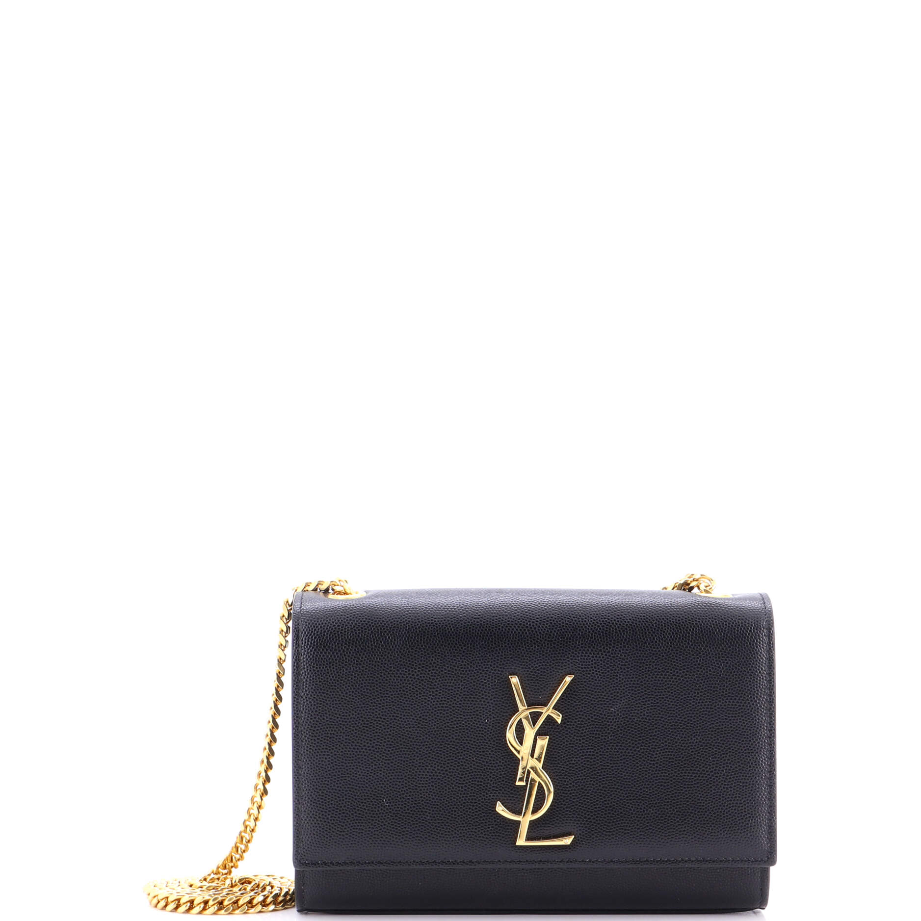Classic Monogram Crossbody Bag Grainy Leather Small