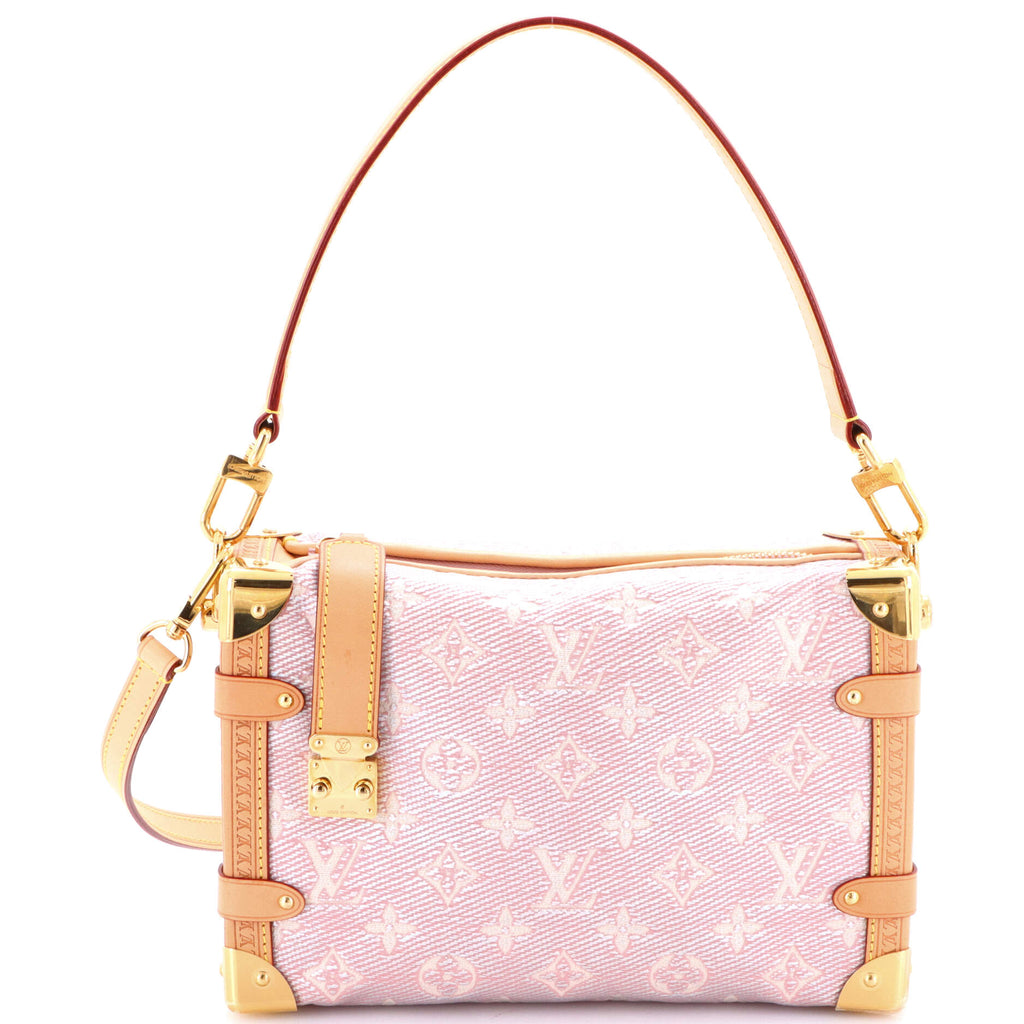 Side Trunk Handbag Monoglam Jacquard Canvas MM