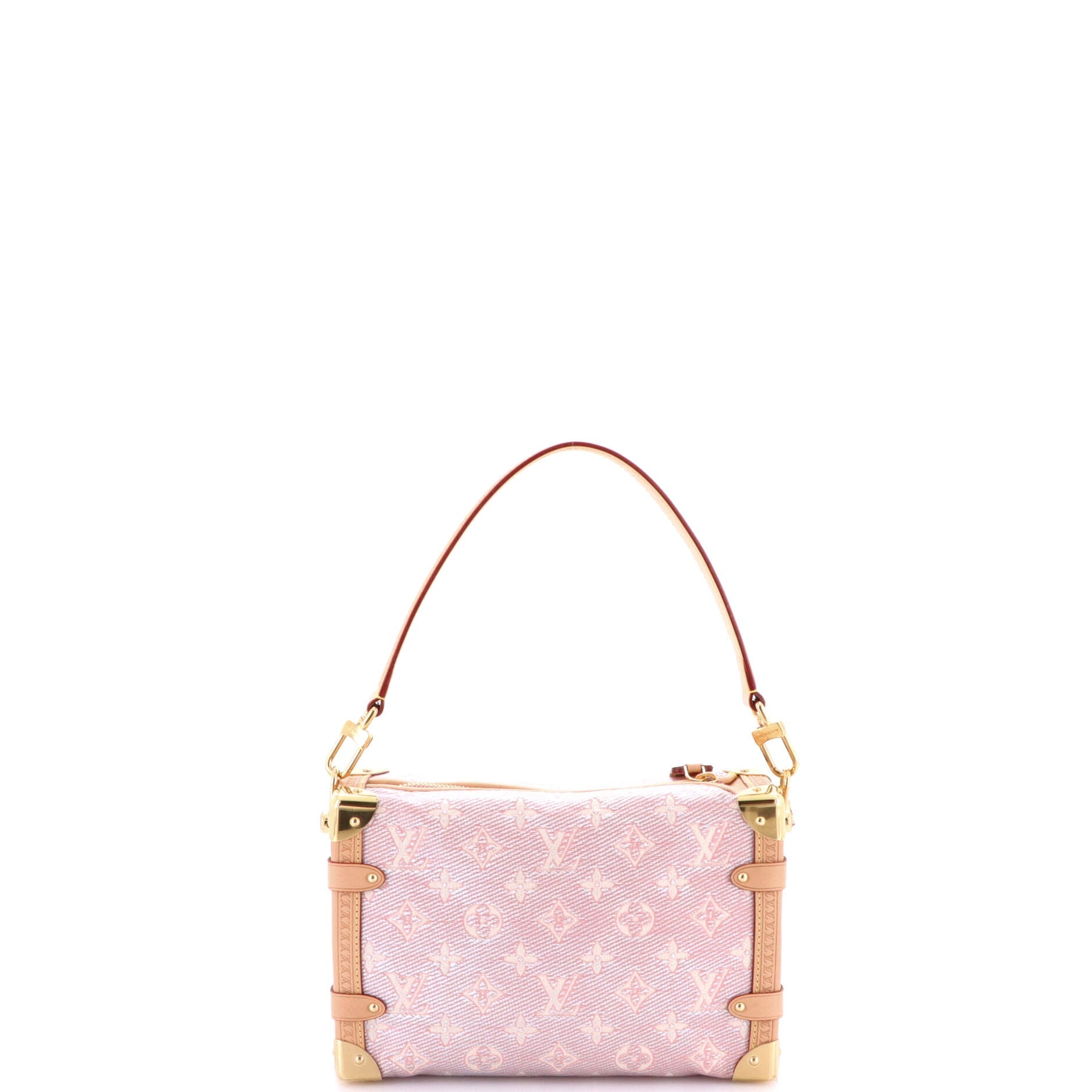 Side Trunk Handbag Monoglam Jacquard Canvas MM