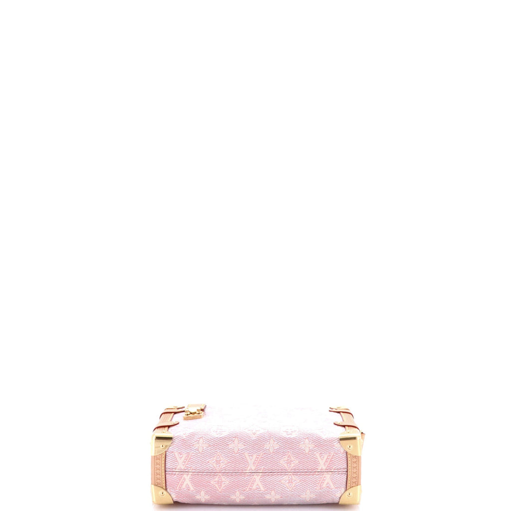 Side Trunk Handbag Monoglam Jacquard Canvas MM