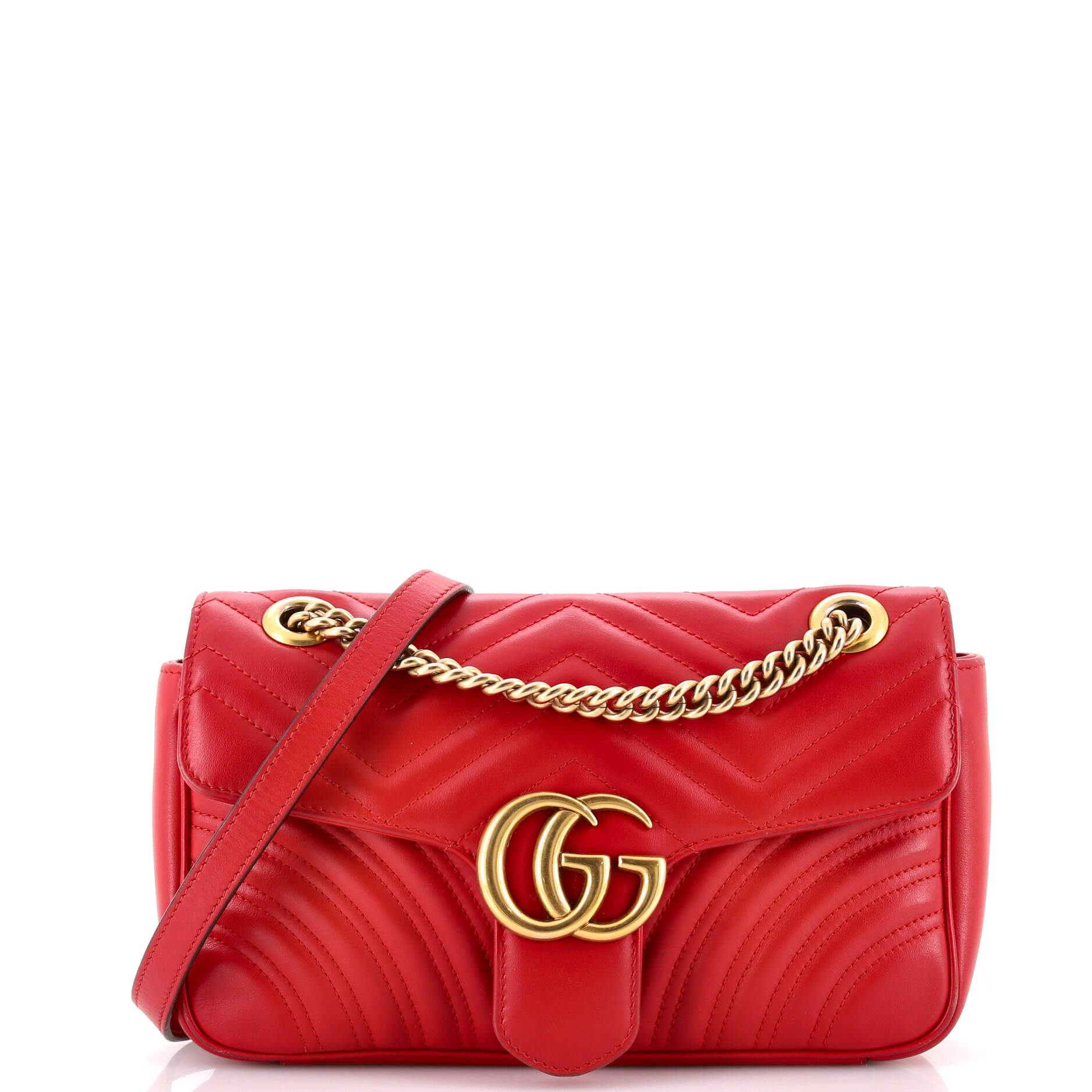 GG Marmont Flap Bag Matelasse Leather Medium