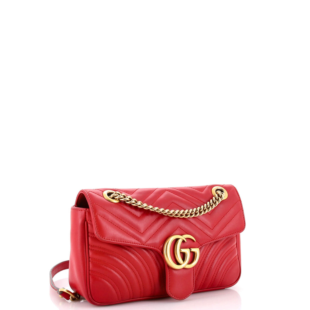 GG Marmont Flap Bag Matelasse Leather Medium
