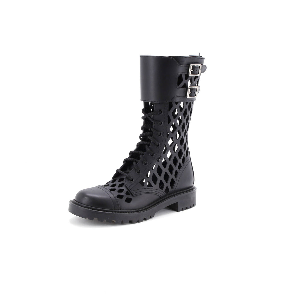 Women's D-Trap Cut-Out Ankle Boots Leather
