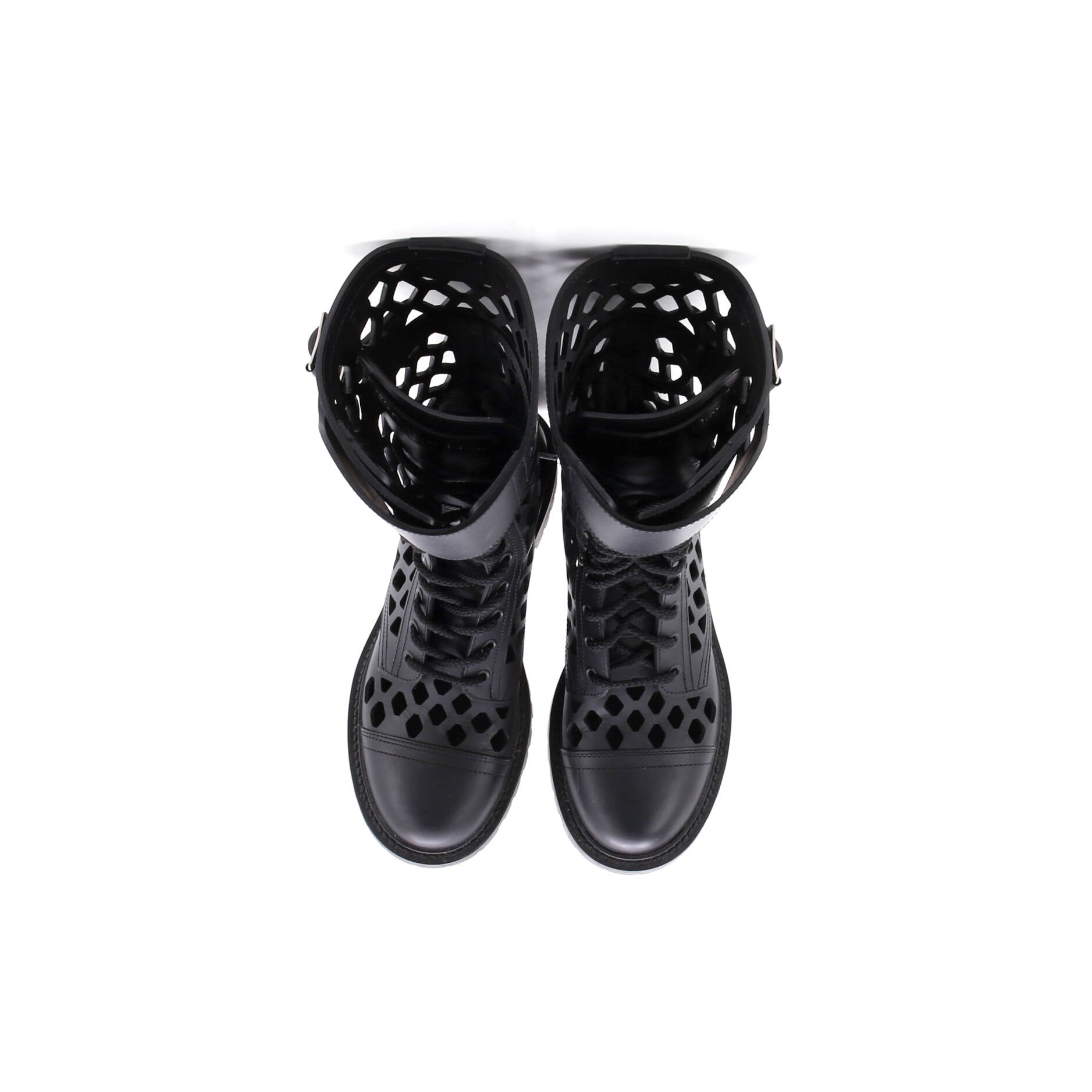 Women's D-Trap Cut-Out Ankle Boots Leather
