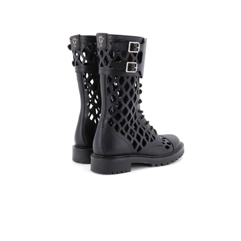 Women's D-Trap Cut-Out Ankle Boots Leather