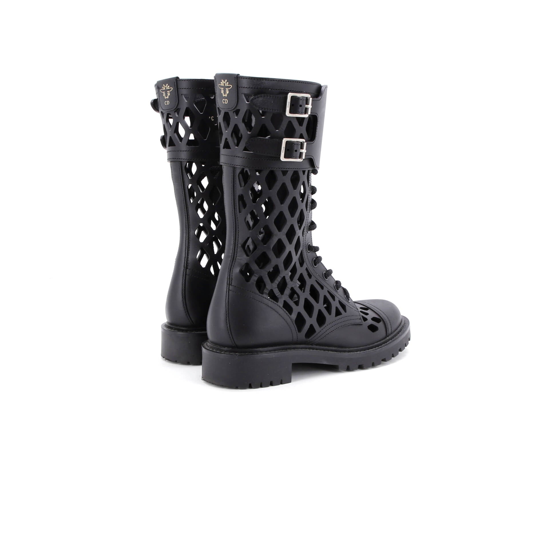 Women's D-Trap Cut-Out Ankle Boots Leather