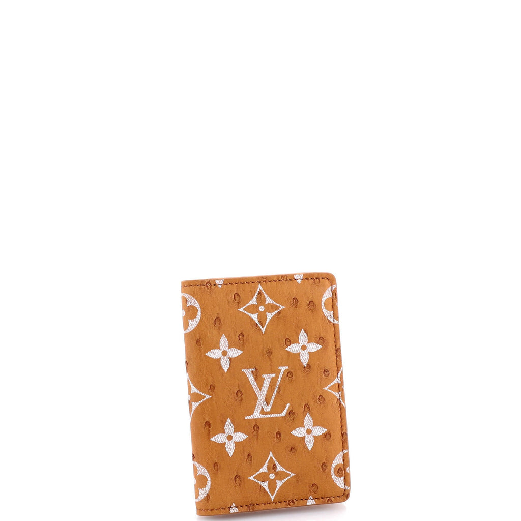 Pocket Organizer Monogram Ostrich