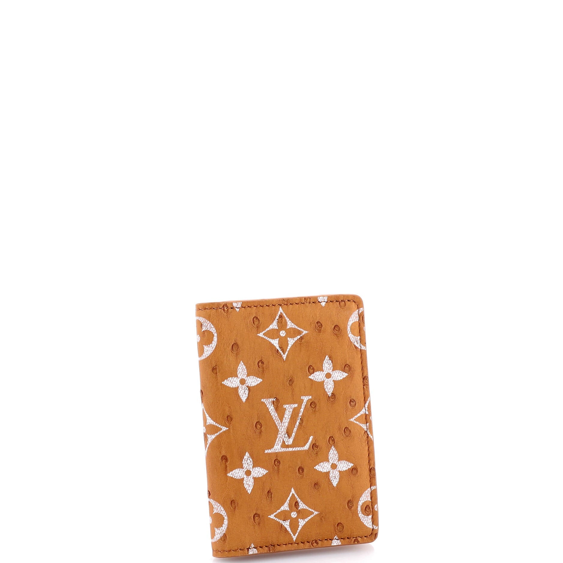 Pocket Organizer Monogram Ostrich