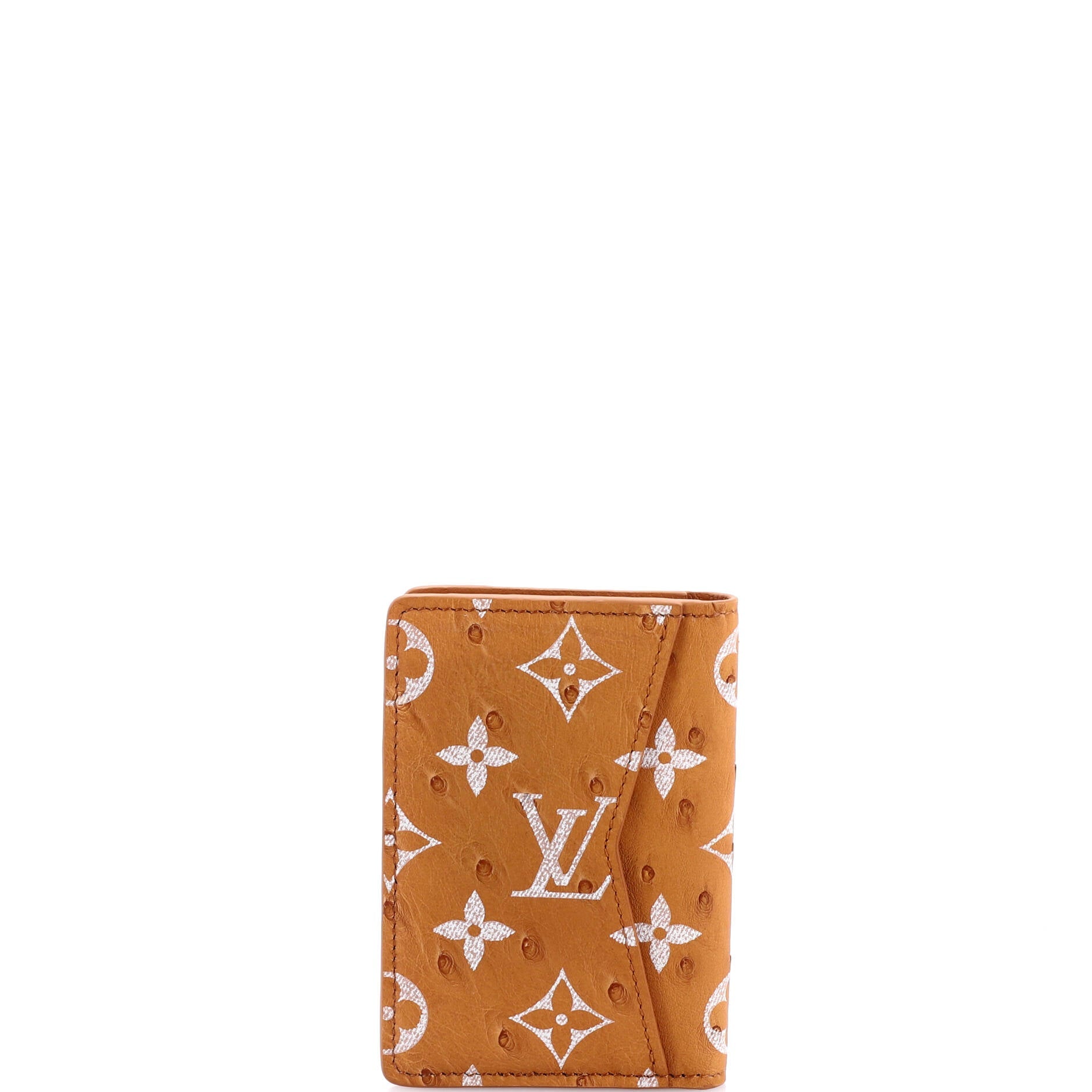 Pocket Organizer Monogram Ostrich