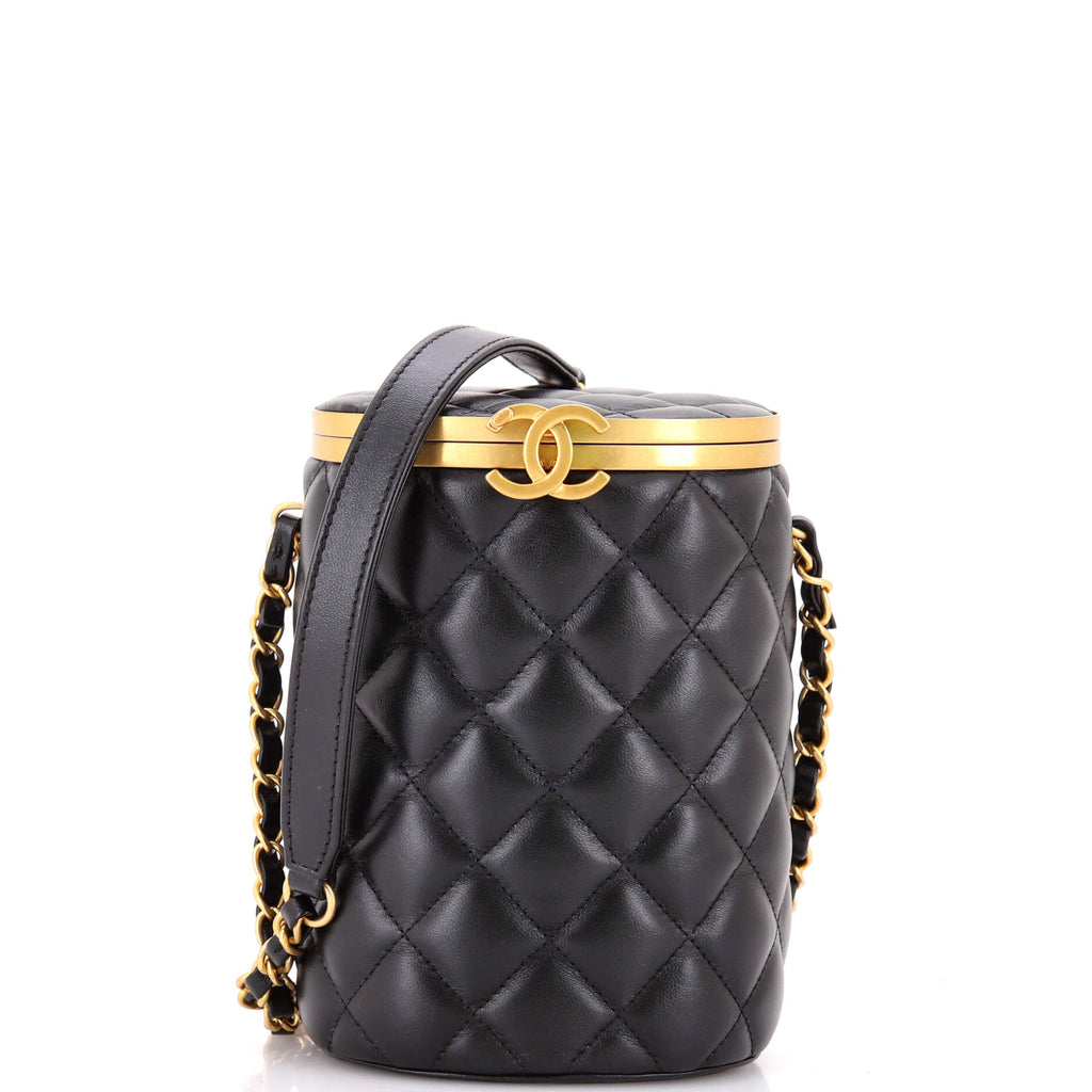 Crown Box Vanity Bag Quilted Lambskin Mini