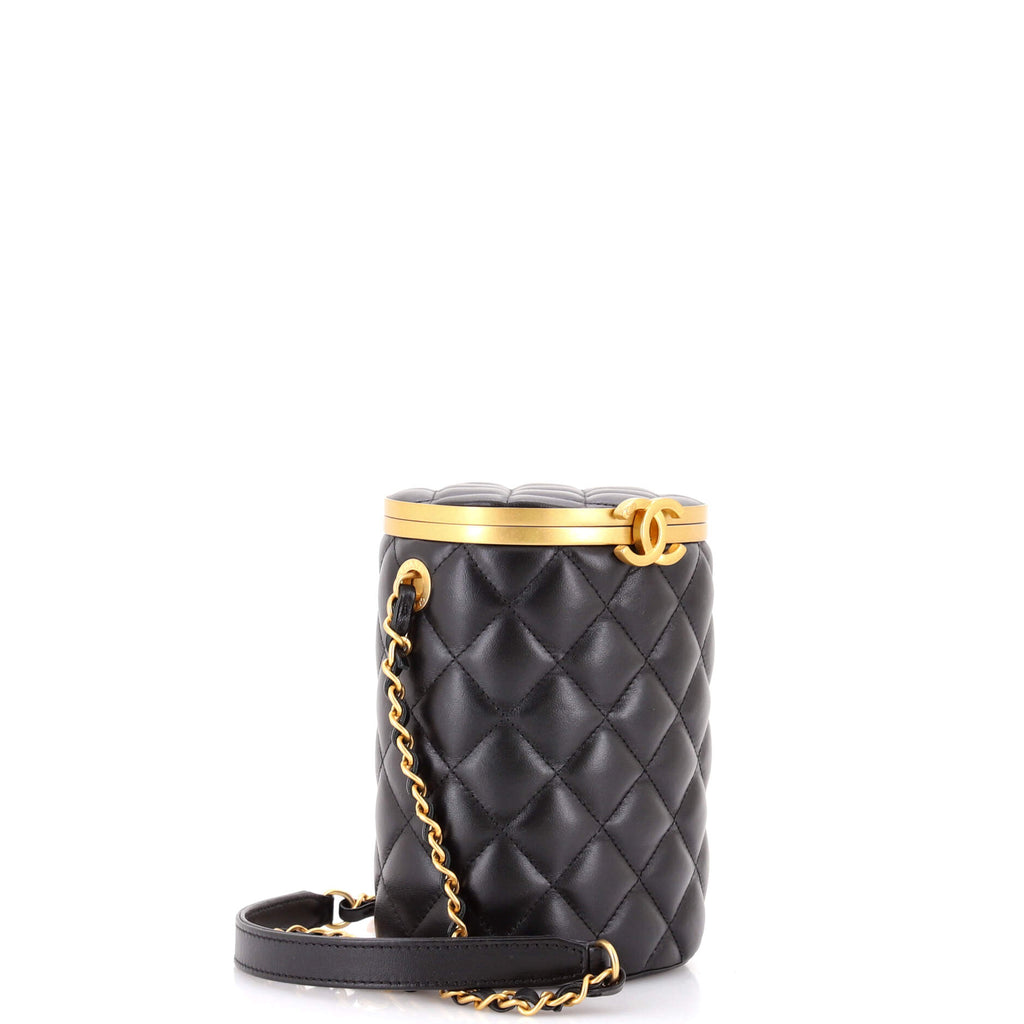 Crown Box Vanity Bag Quilted Lambskin Mini