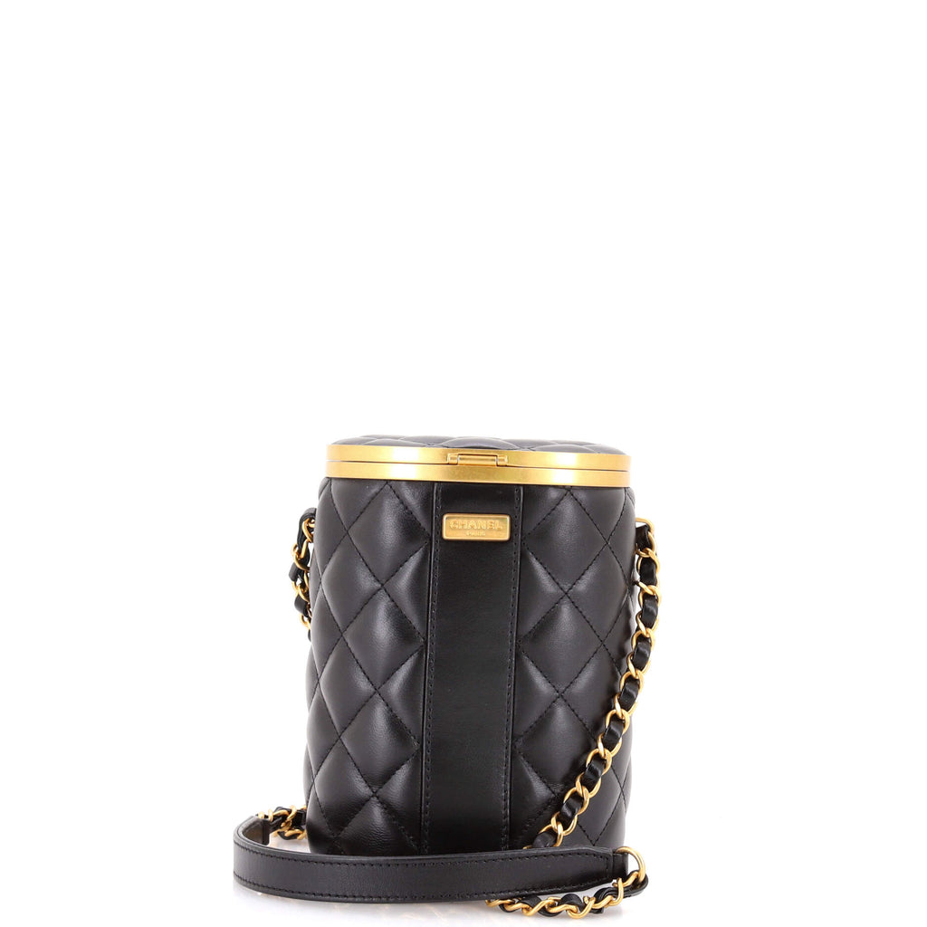 Crown Box Vanity Bag Quilted Lambskin Mini