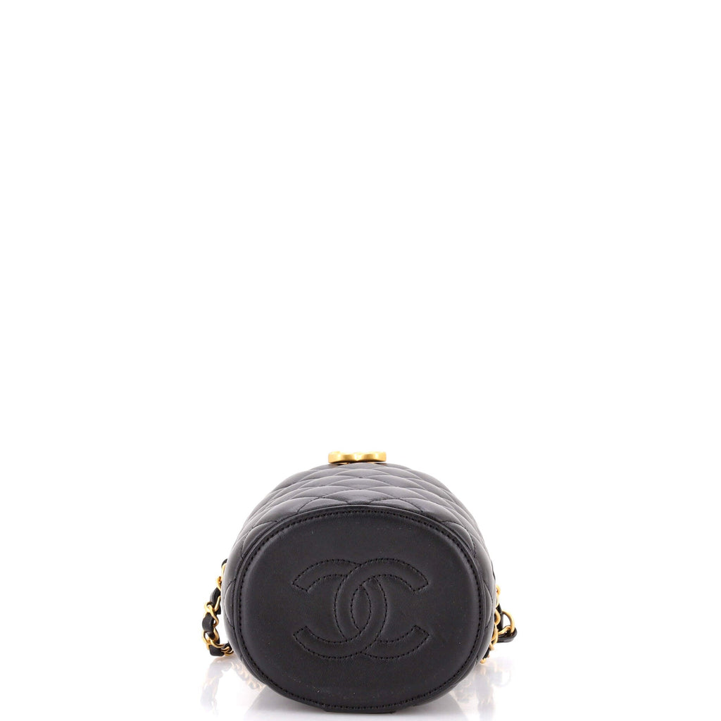 Crown Box Vanity Bag Quilted Lambskin Mini