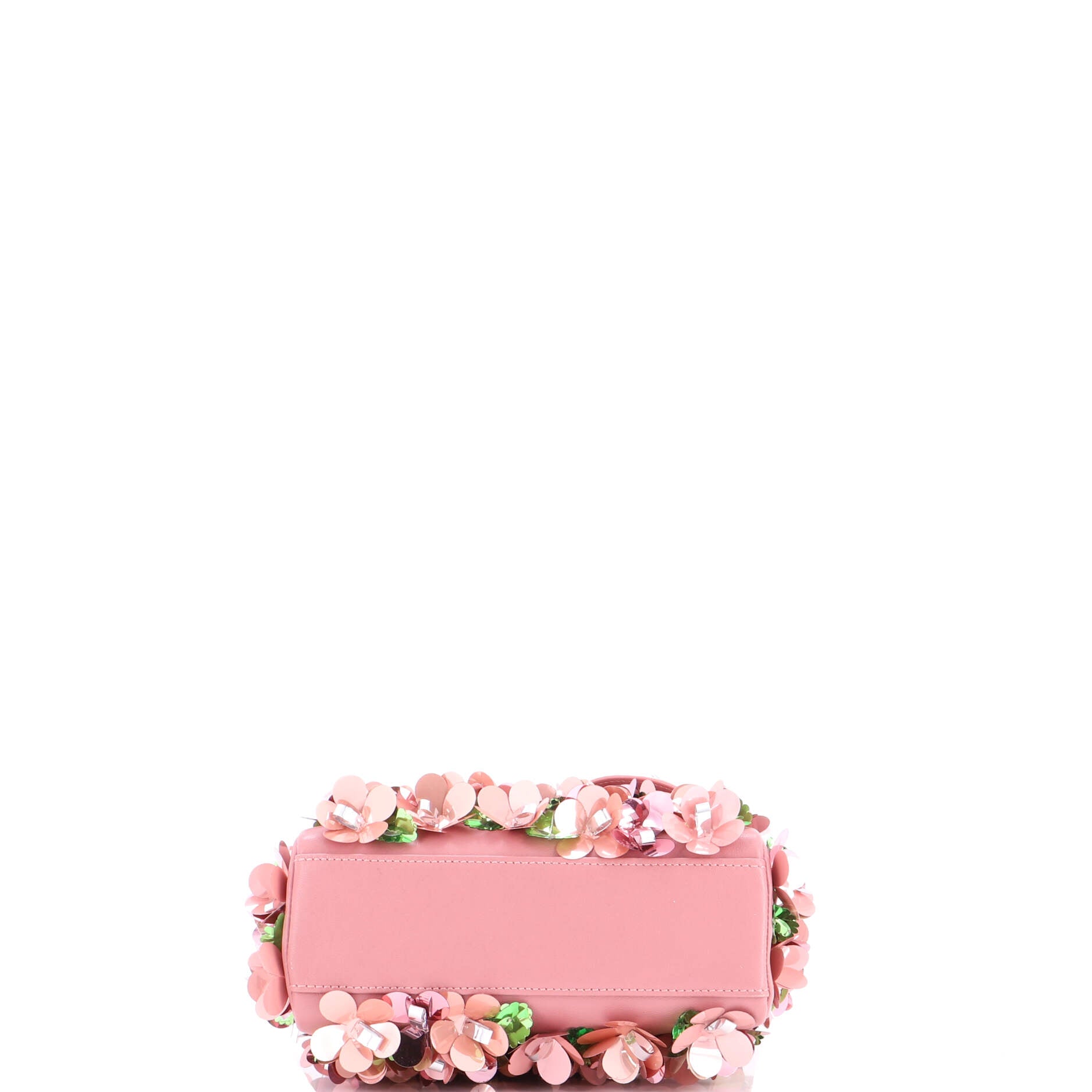 Lady Dior Flower Charm Bag Embellished Leather Mini