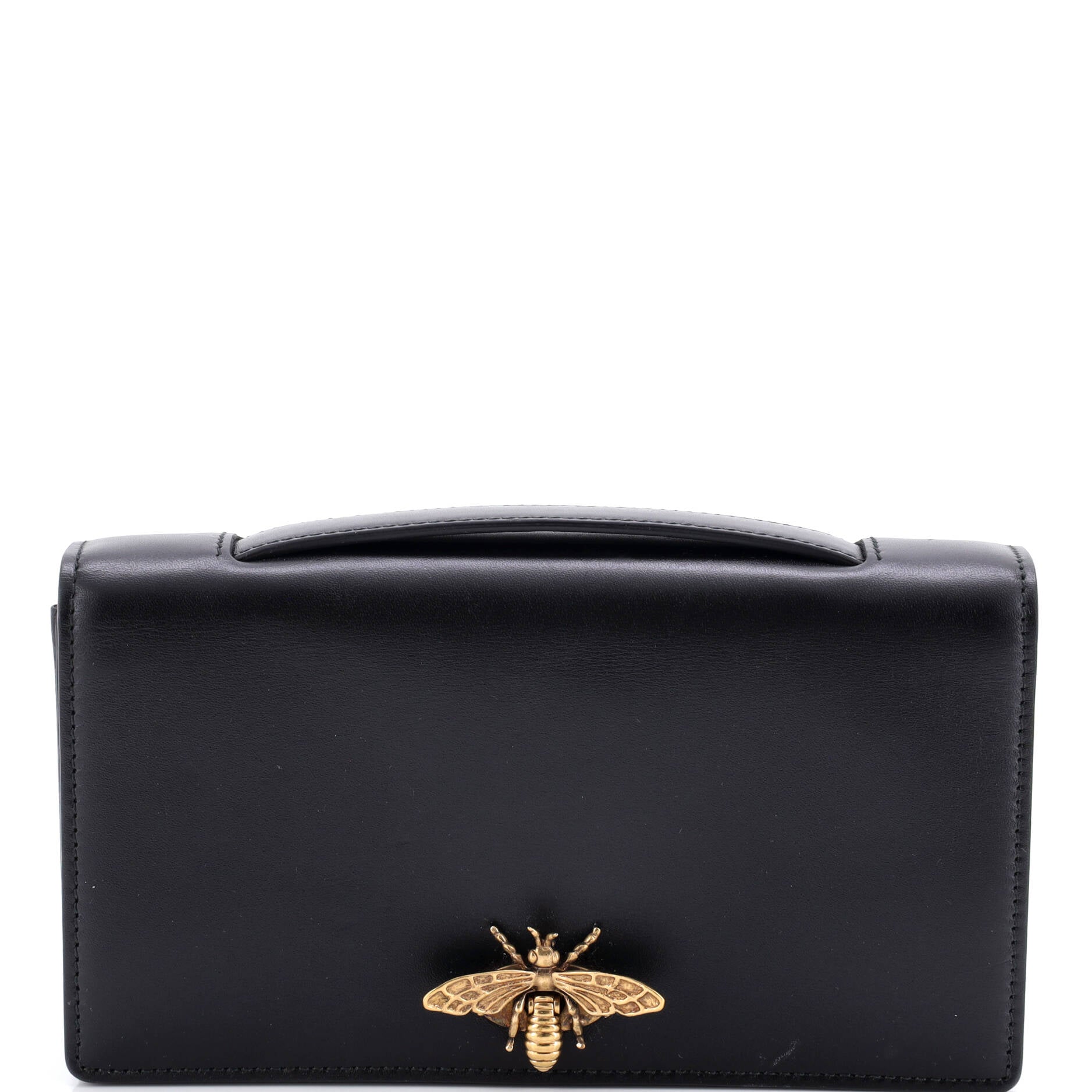 Bee Clutch Leather