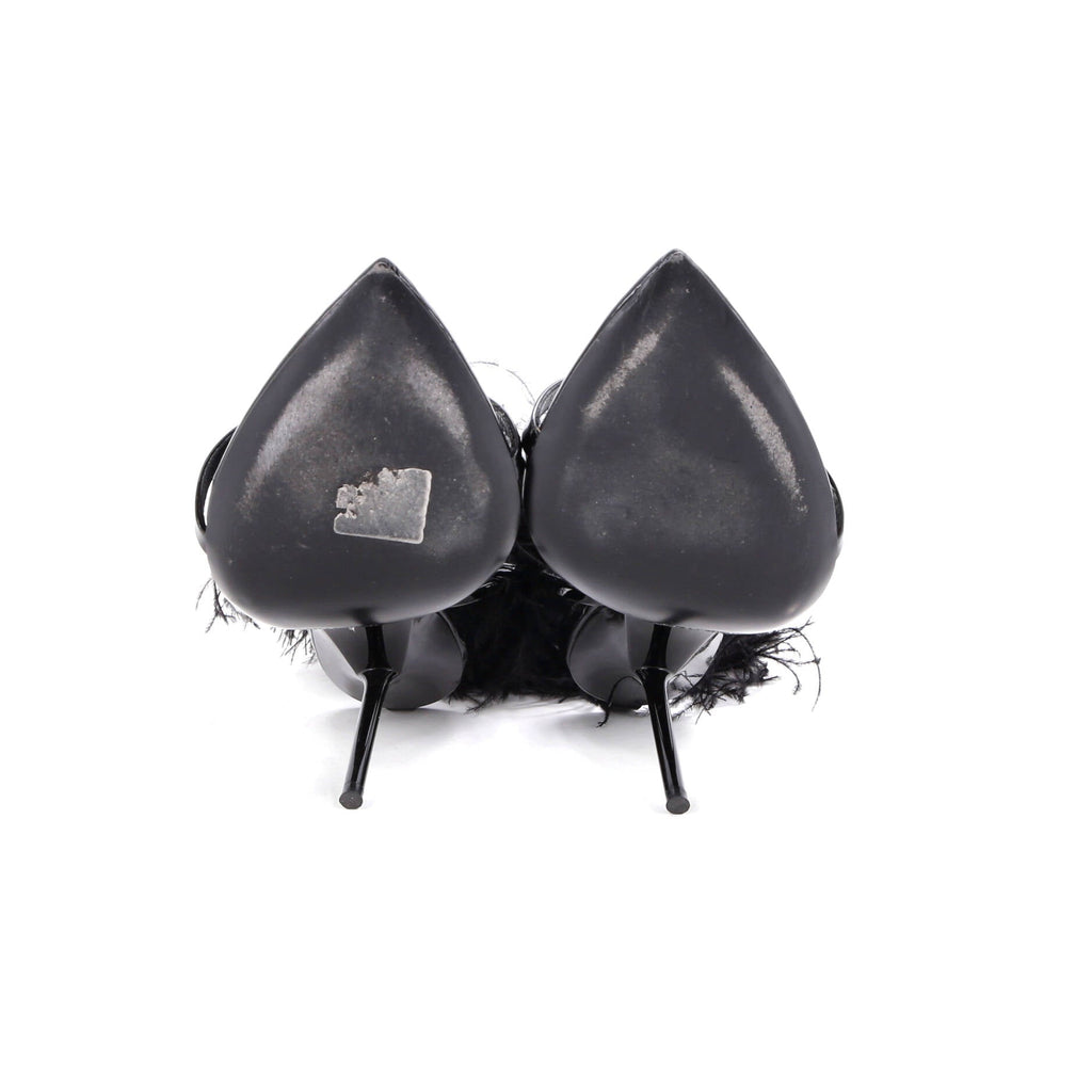 Women's Inez Heeled Sandals Patent and Feather