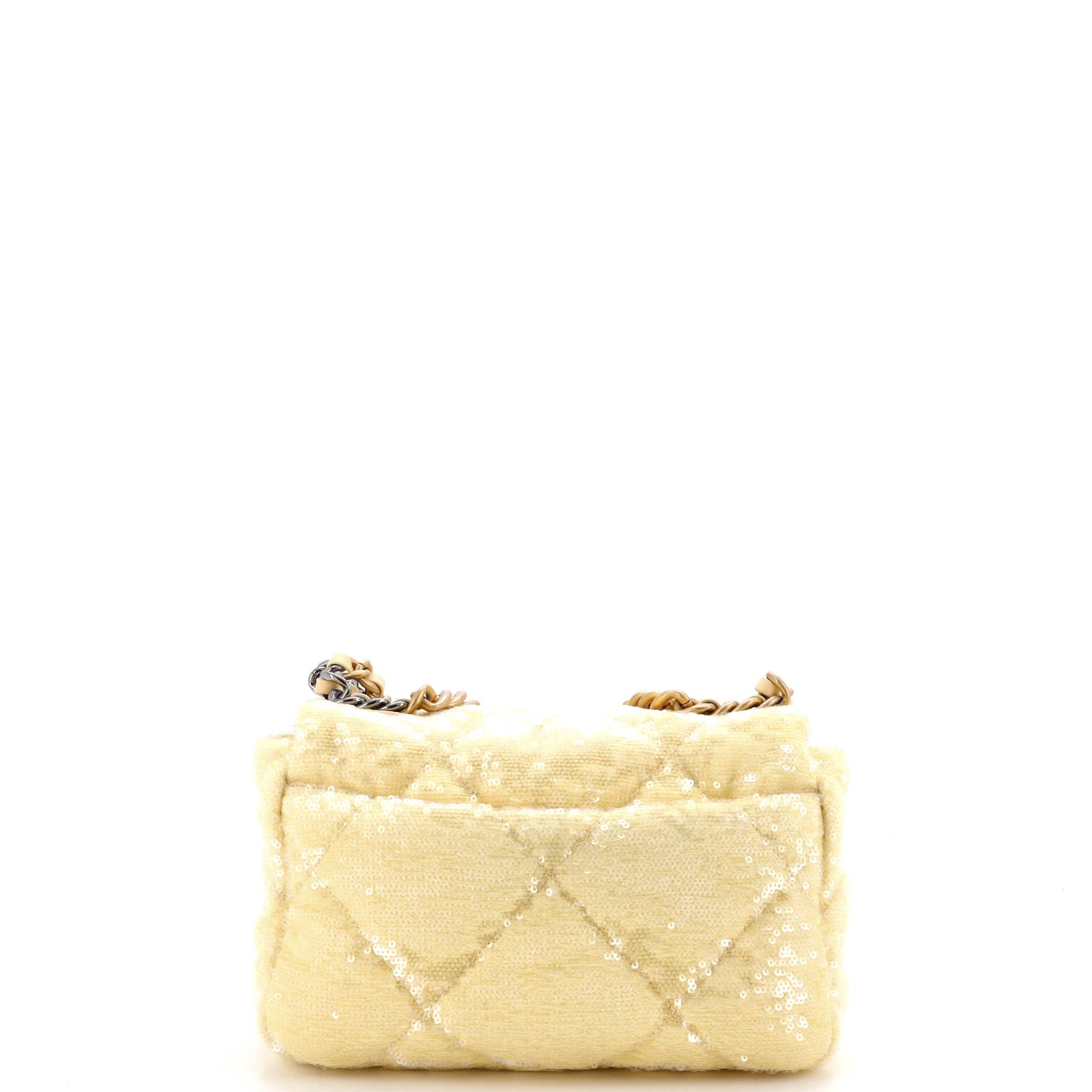 19 Flap Bag Quilted Sequins Medium