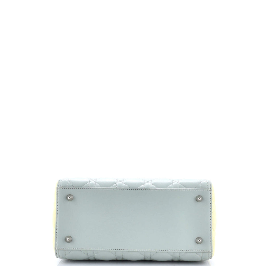 Tricolor Lady Dior Bag Cannage Quilt Lambskin Medium