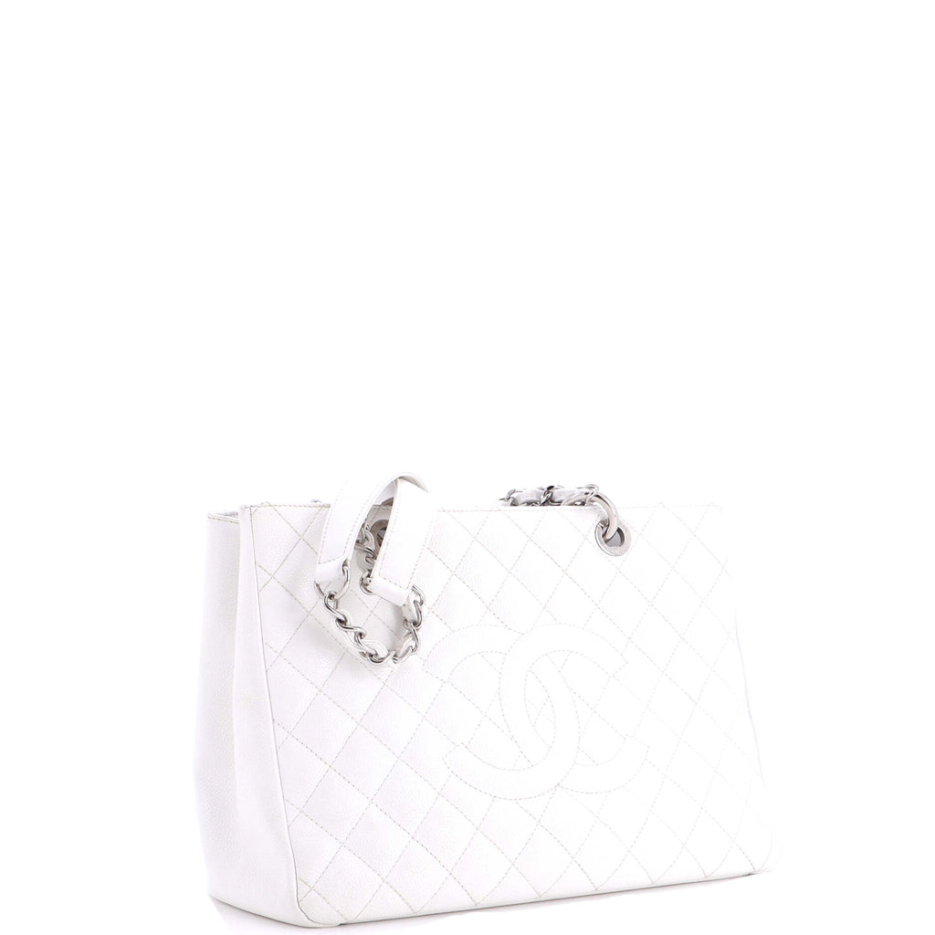 Grand Shopping Tote Quilted Caviar