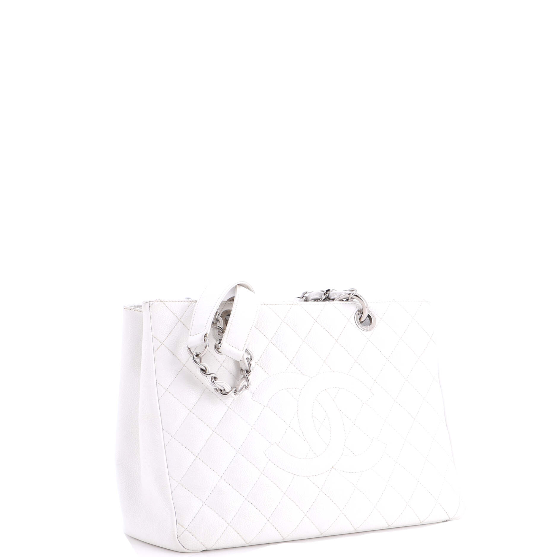 Grand Shopping Tote Quilted Caviar