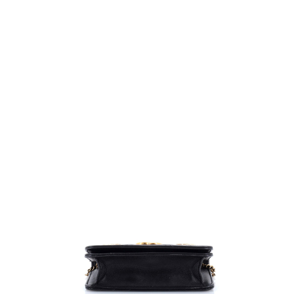 GG Marmont Chain Flap Bag Embellished Matelasse Leather Mini