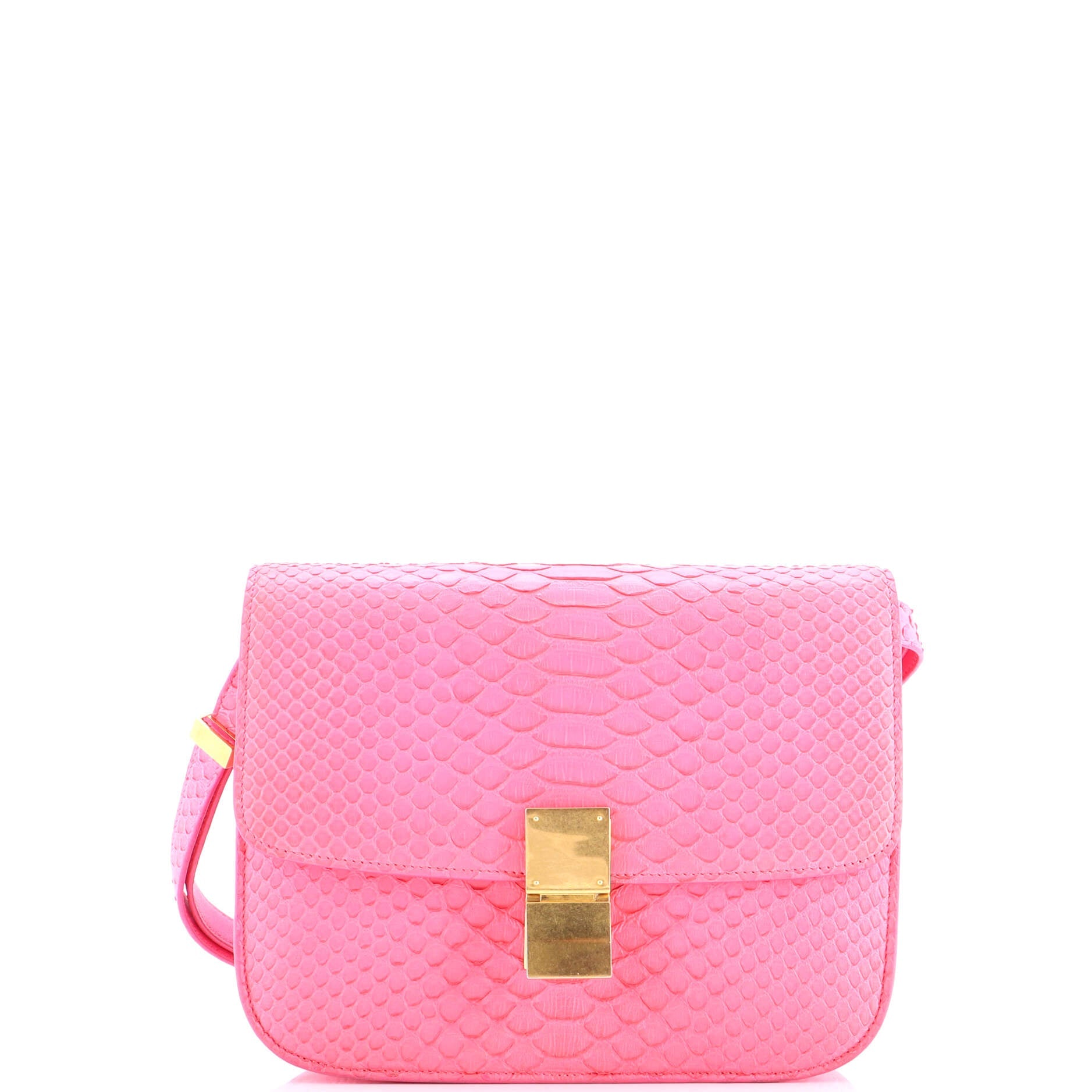 Classic Box Bag Python Medium