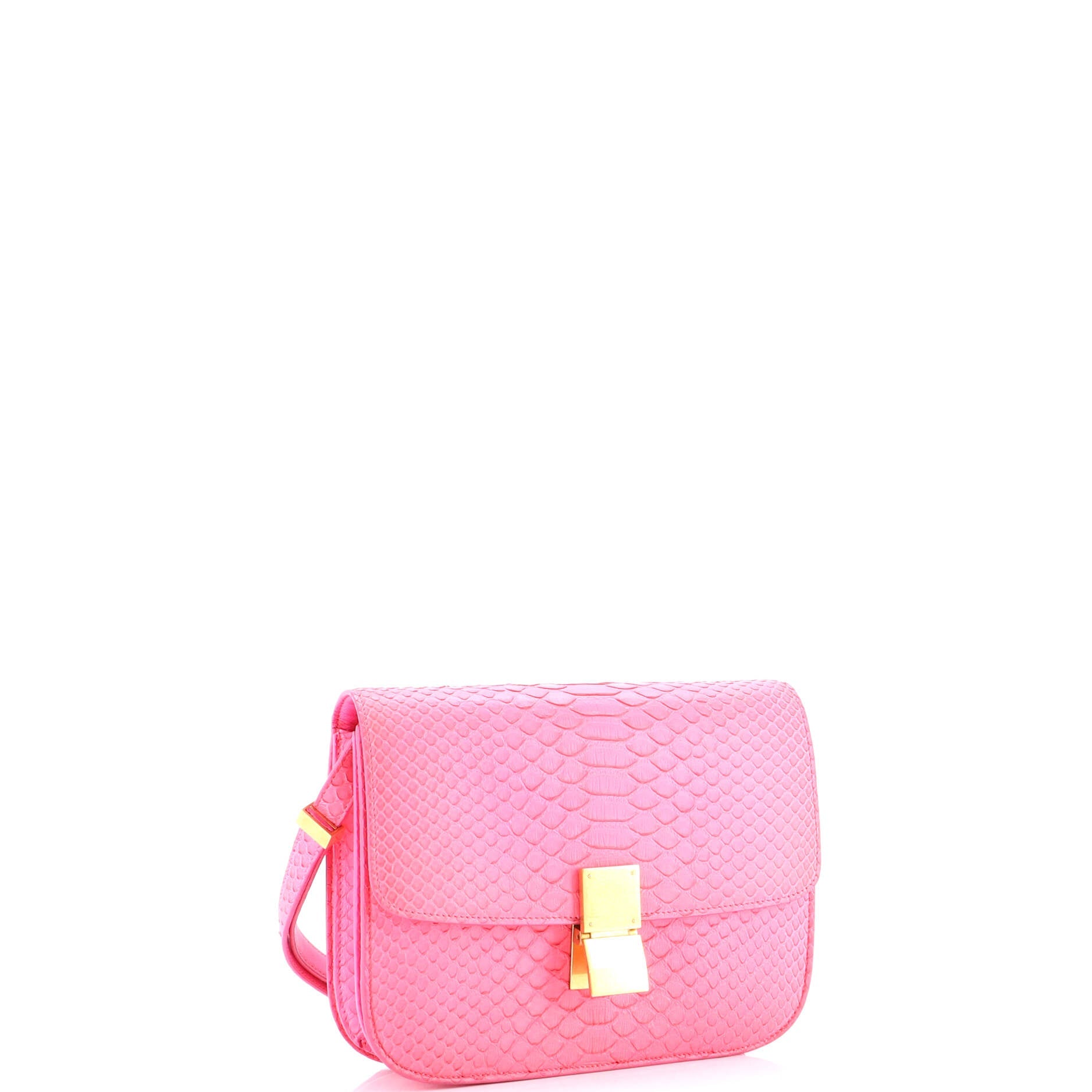 Classic Box Bag Python Medium