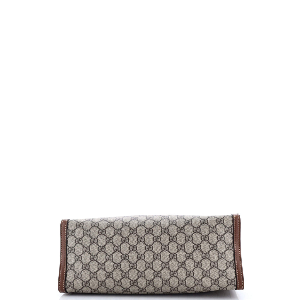 Padlock Chain Tote GG Coated Canvas with Leather Medium