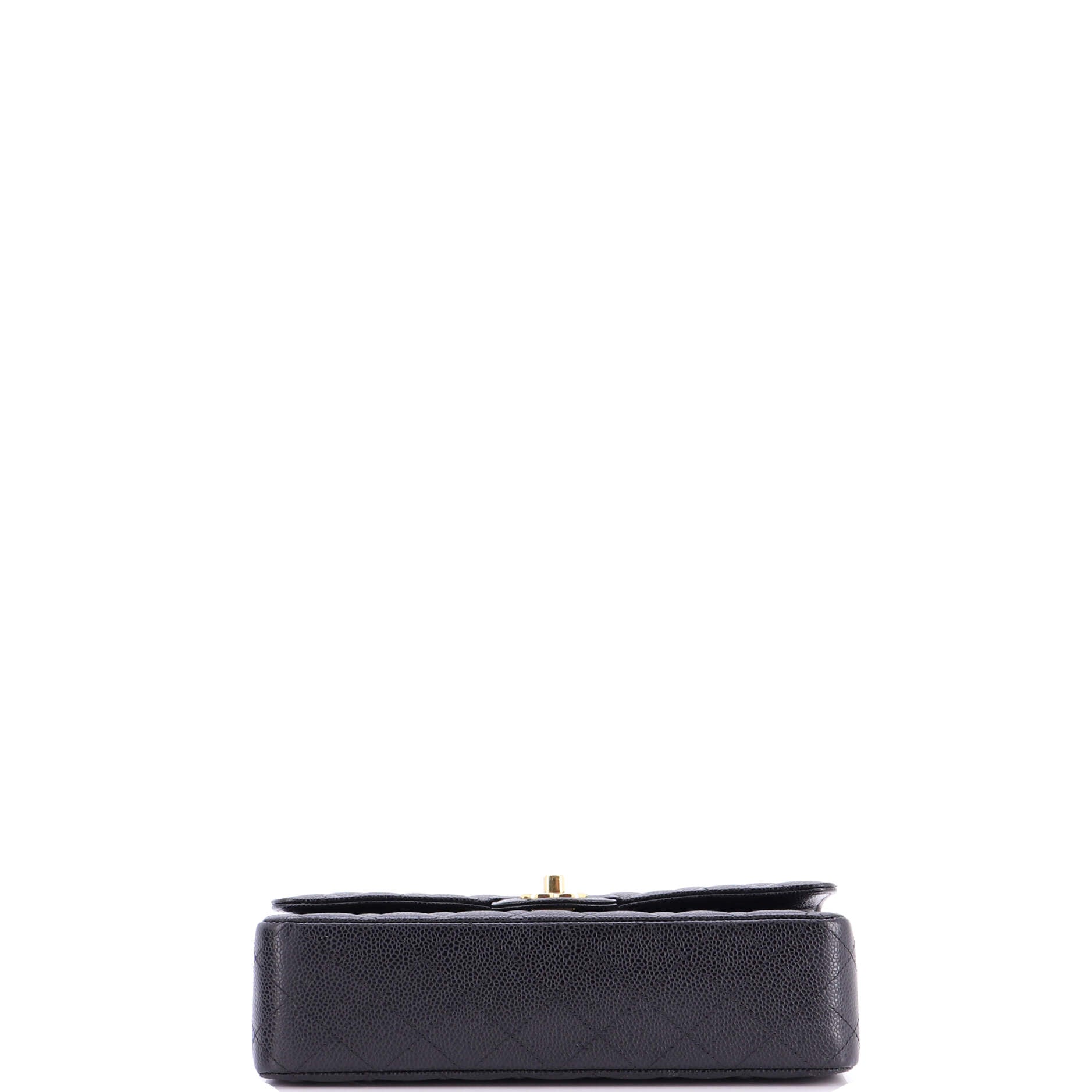 Classic Double Flap Bag Quilted Caviar Medium