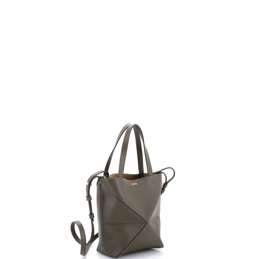 Puzzle Fold Tote Leather Mini