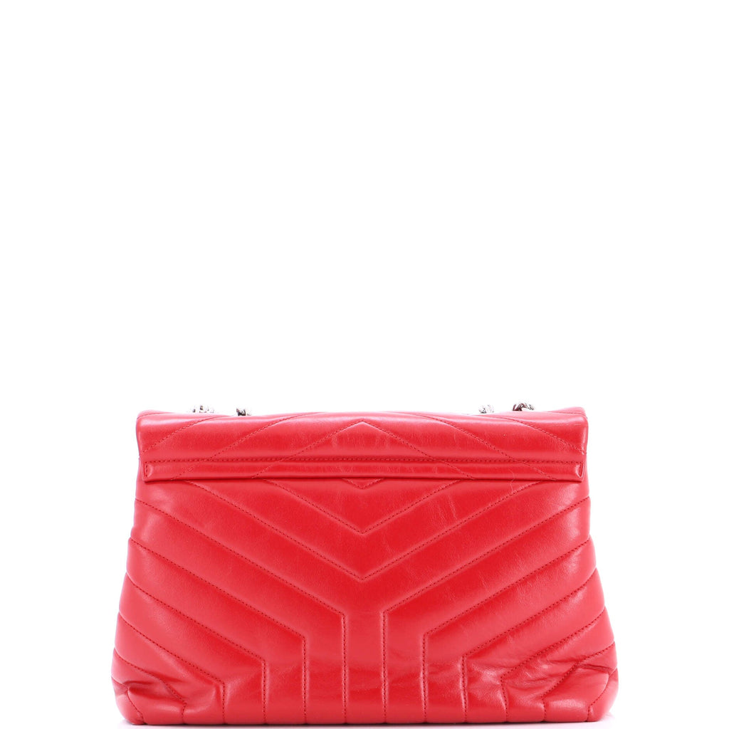 Loulou Shoulder Bag Matelasse Chevron Leather Medium