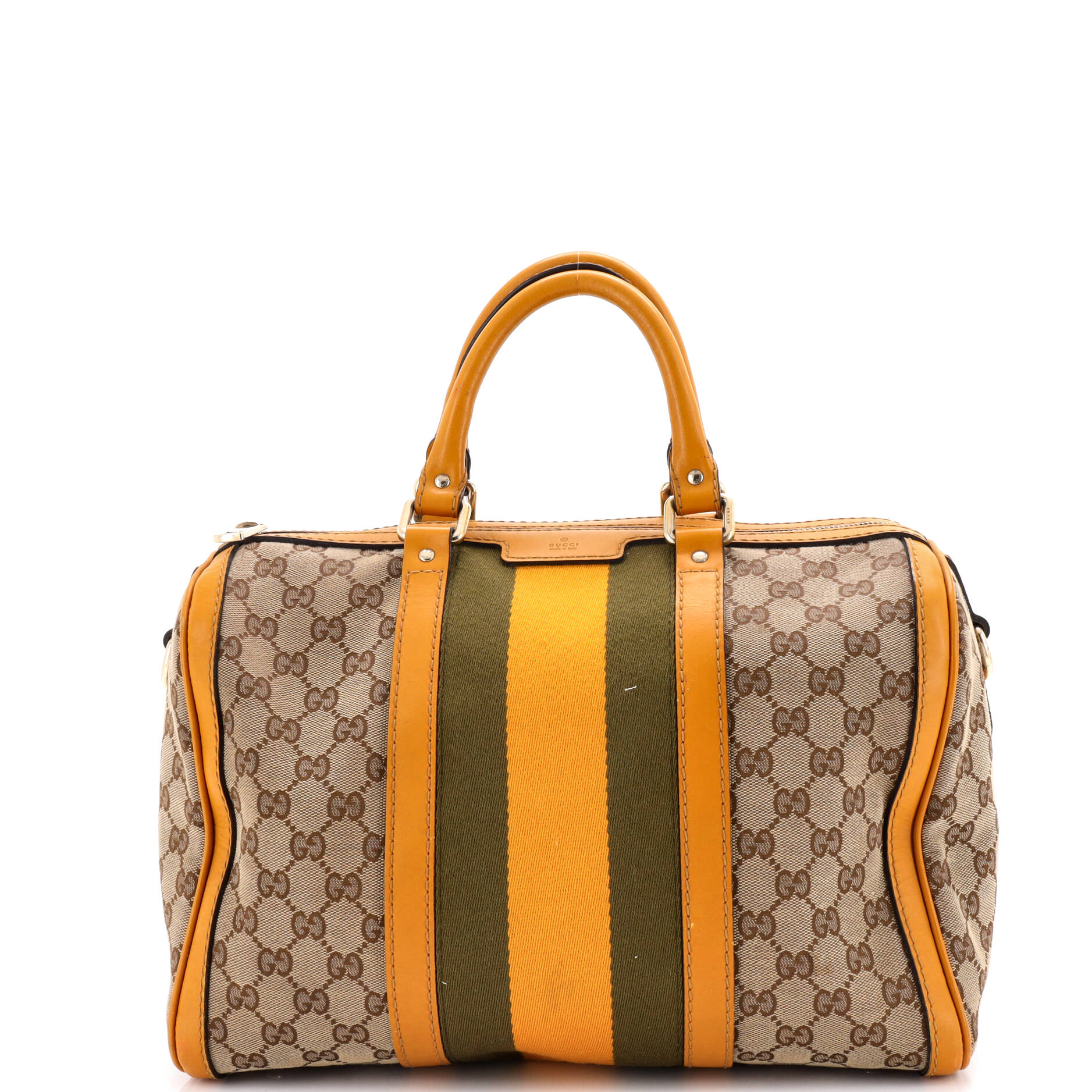 Vintage Web Boston Bag GG Canvas Medium