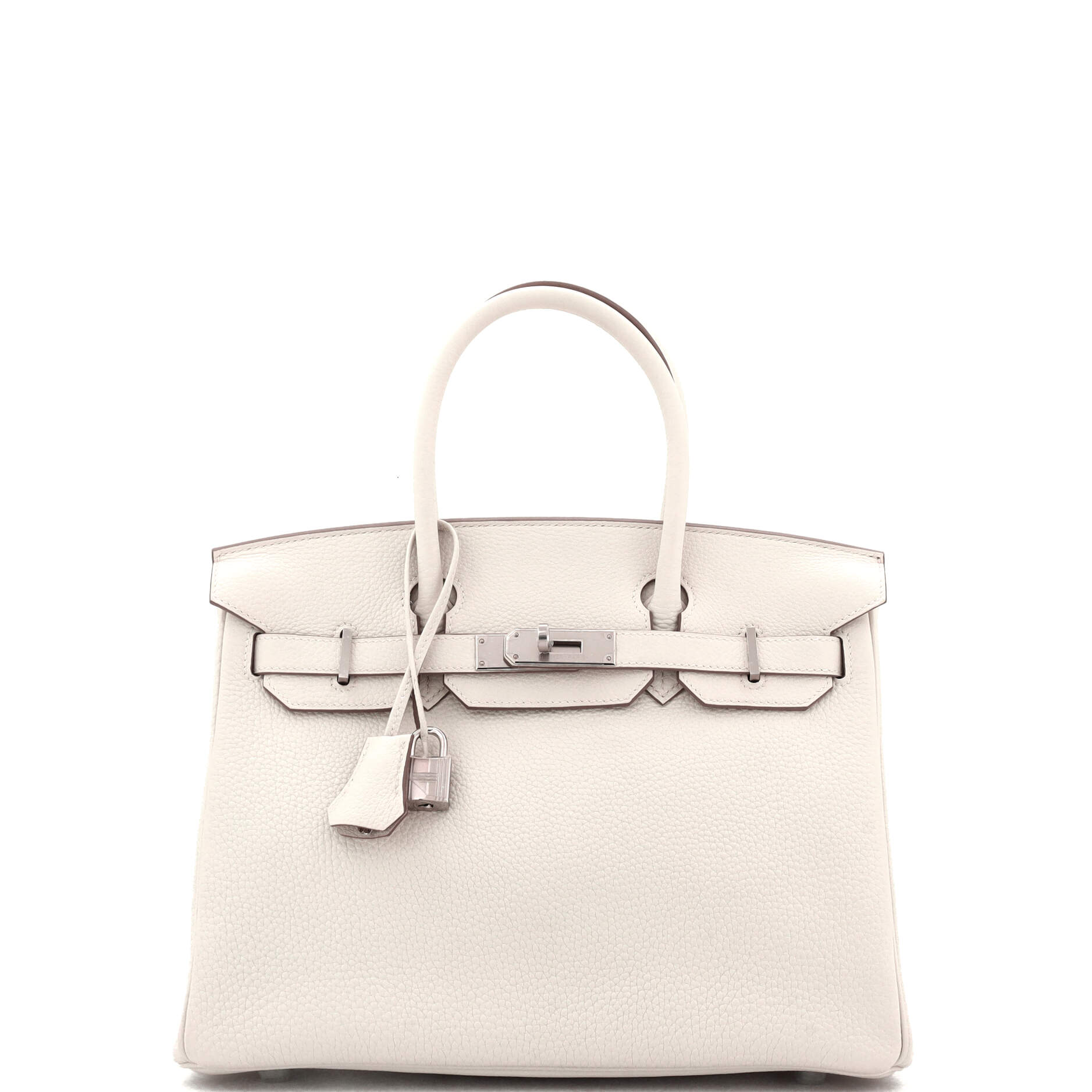 Birkin Handbag Light Togo with Palladium Hardware 30