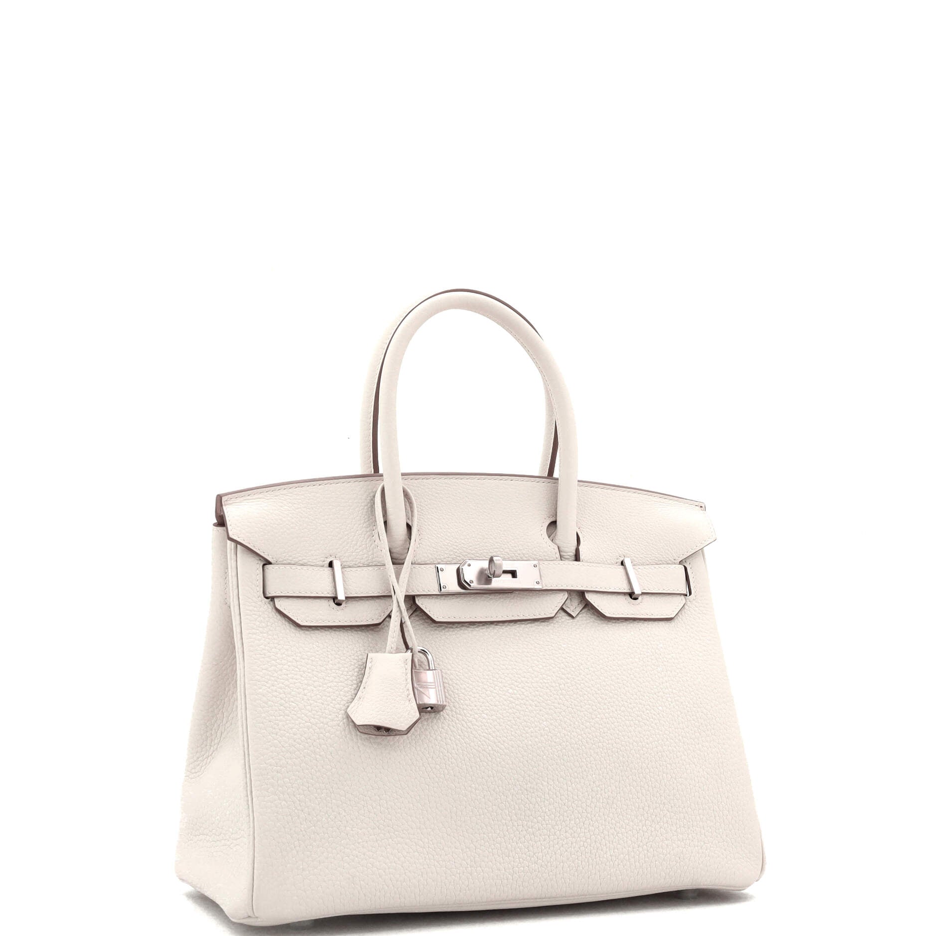 Birkin Handbag Light Togo with Palladium Hardware 30