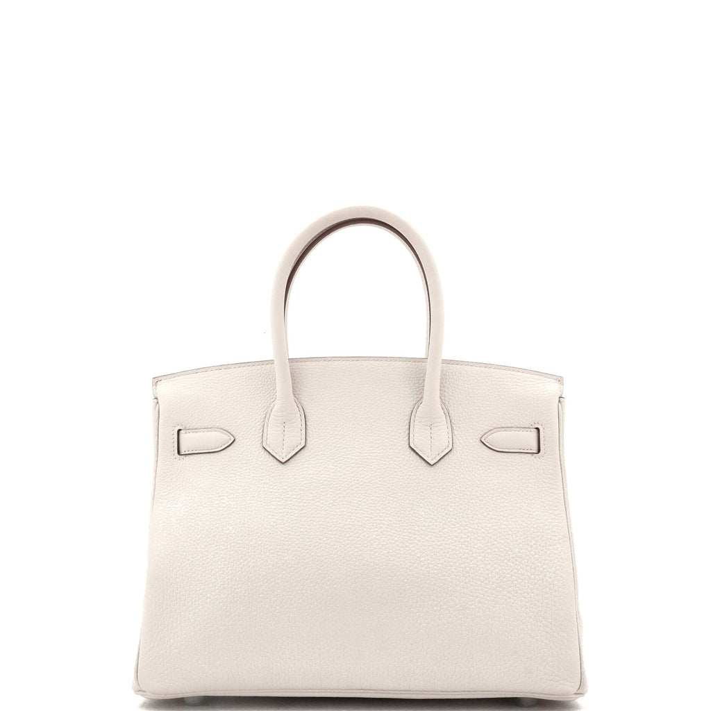 Birkin Handbag Light Togo with Palladium Hardware 30