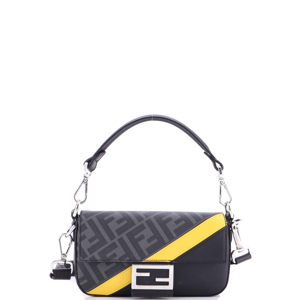 Baguette NM Bag Zucca Coated Canvas and Leather Mini