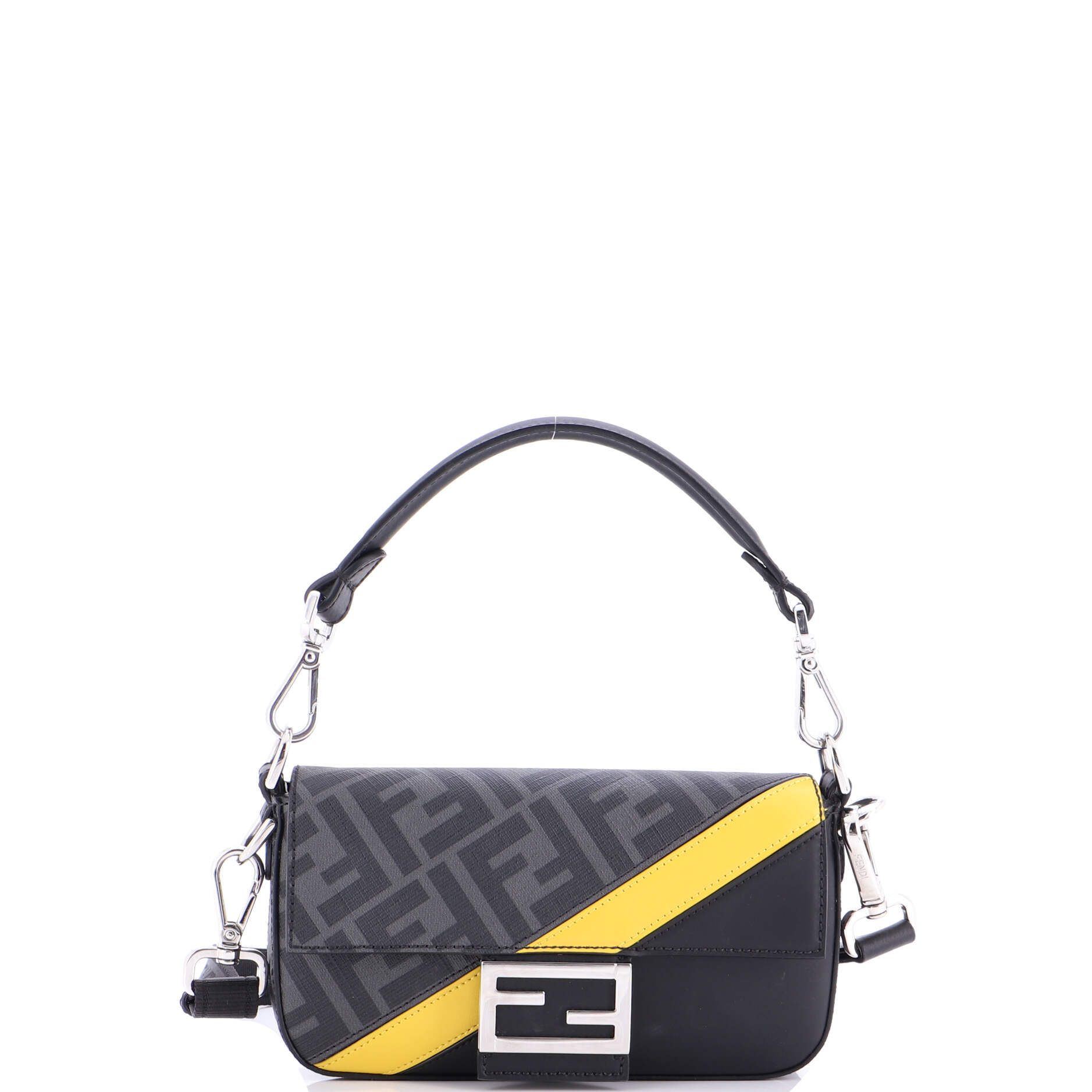 Baguette NM Bag Zucca Coated Canvas and Leather Mini