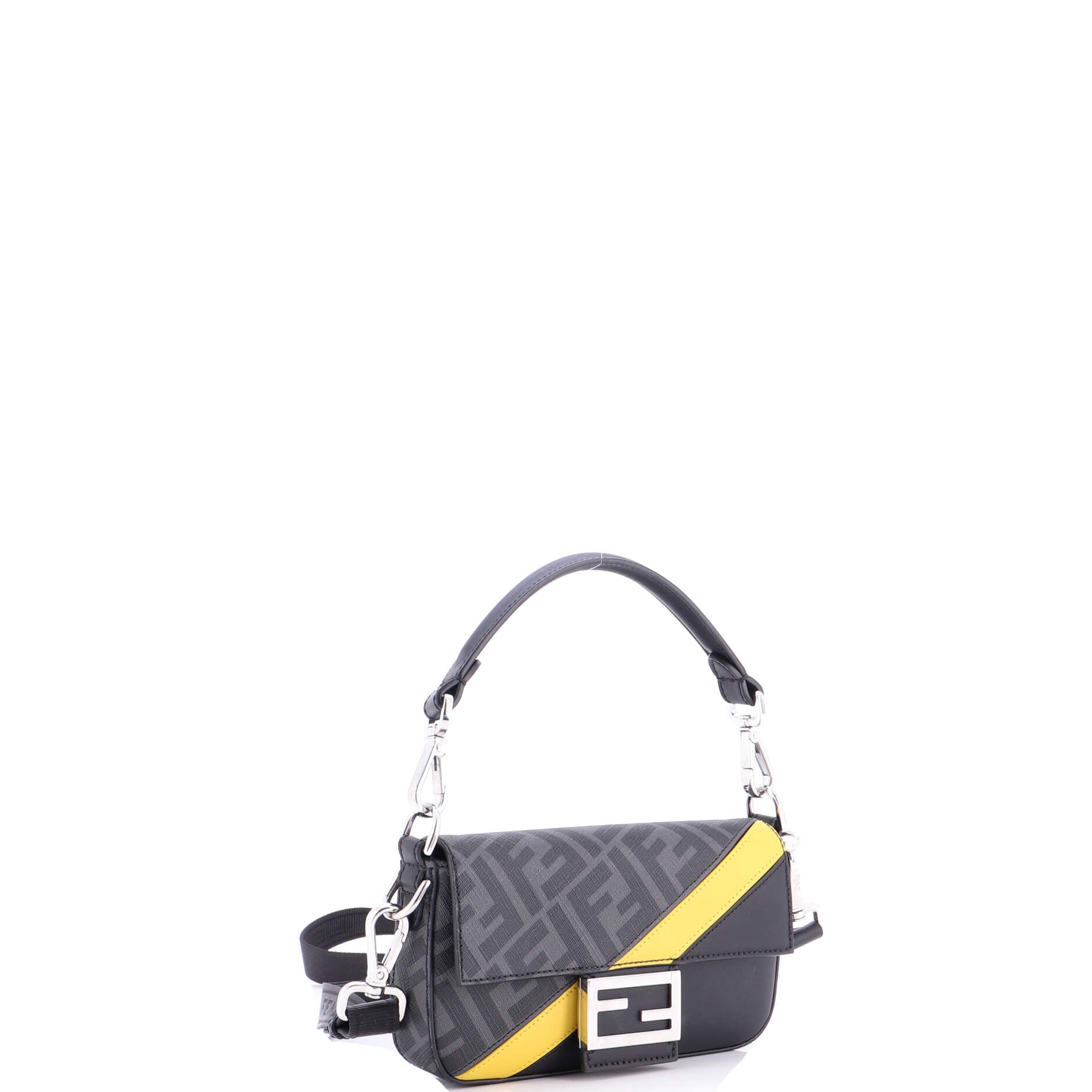 Baguette NM Bag Zucca Coated Canvas and Leather Mini