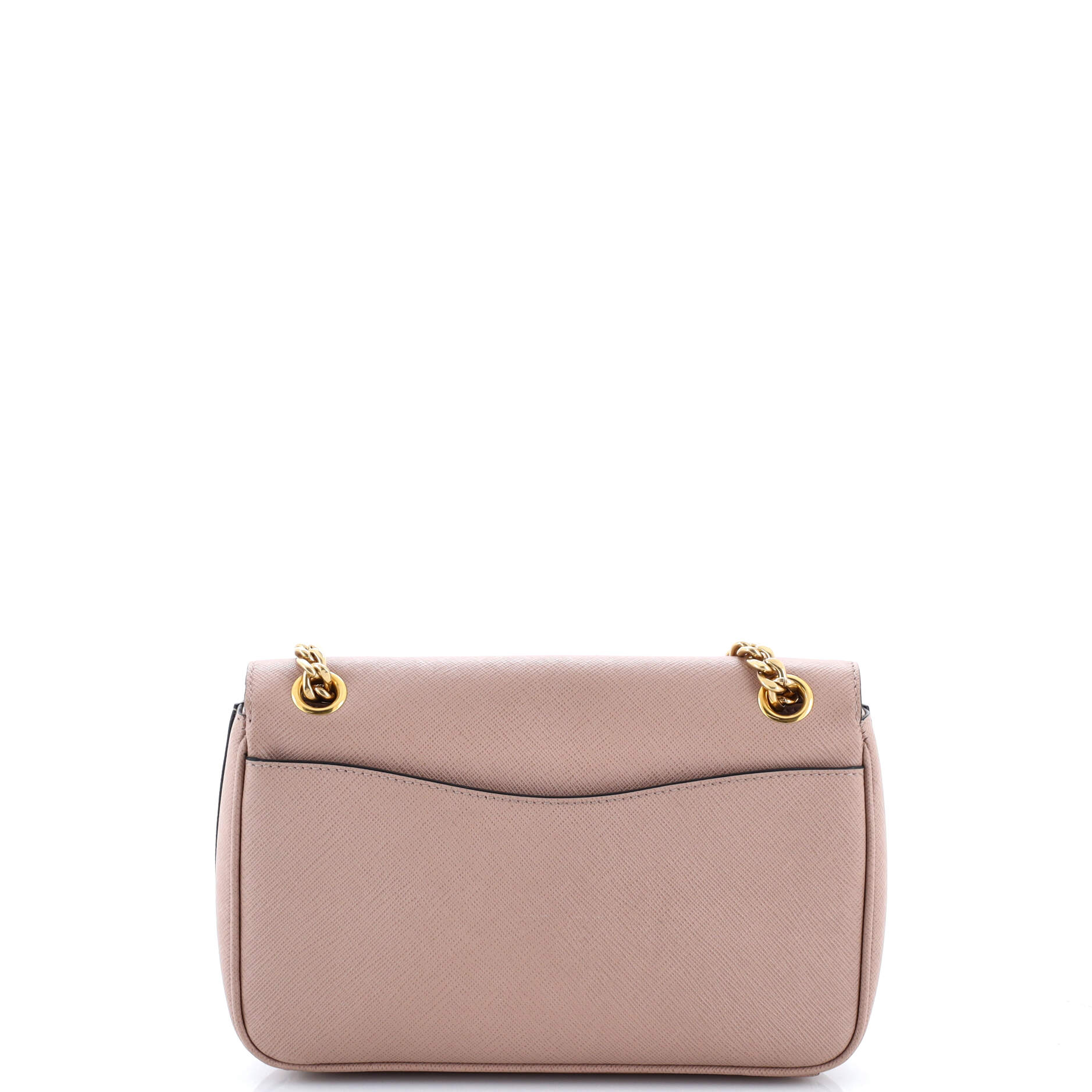 Pattina Flap Shoulder Bag Saffiano Leather Small
