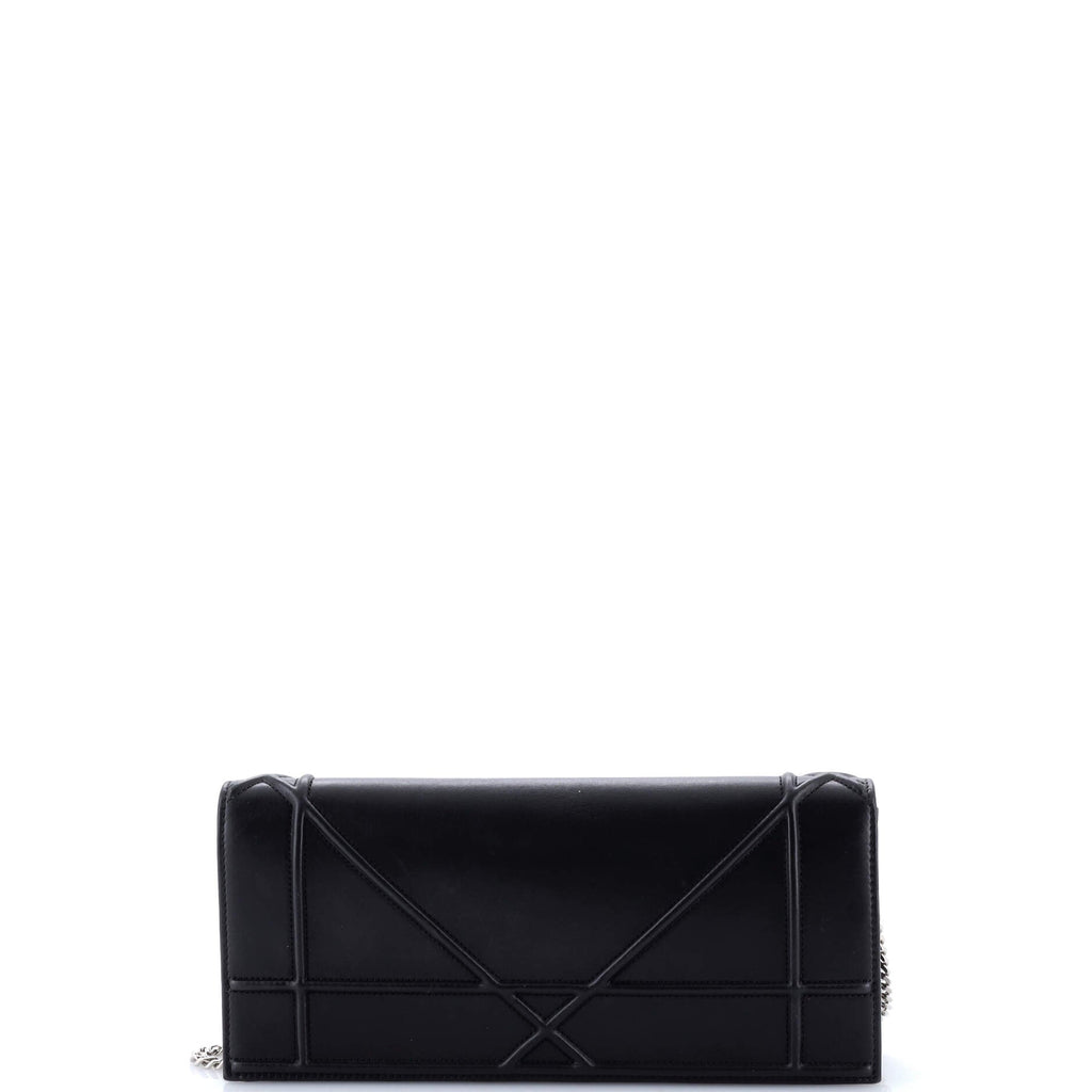 Diorama Chain Clutch Leather