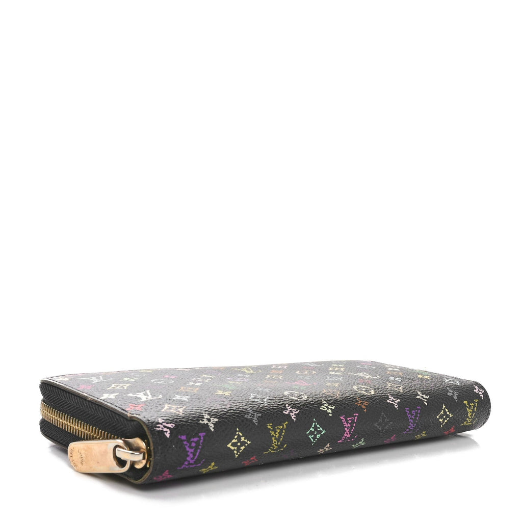 Monogram Multicolor Zippy Wallet Black Pistachio