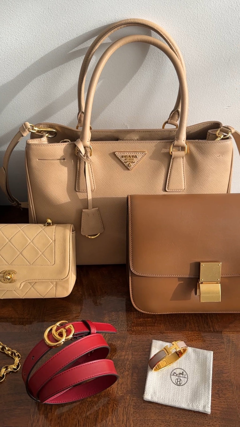Celine Brown Leather Medium Box Bag