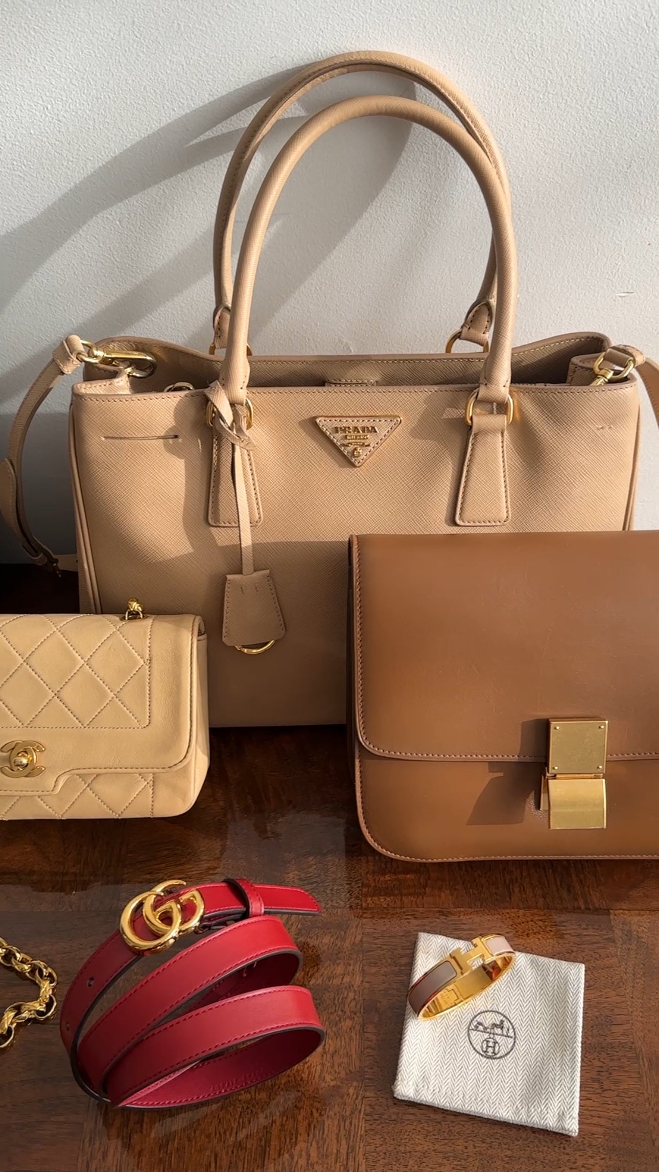 Celine Brown Leather Medium Box Bag