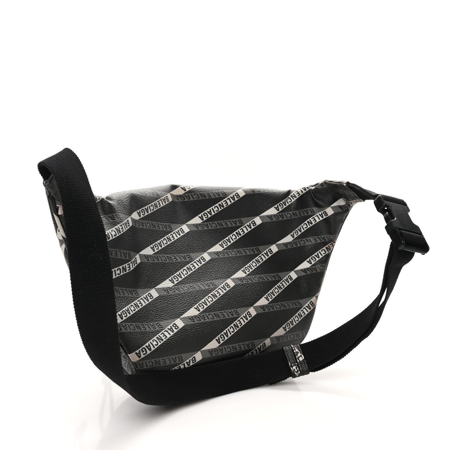 Coated Canvas Losange Monogram Explorer Belt Bag Black Grey